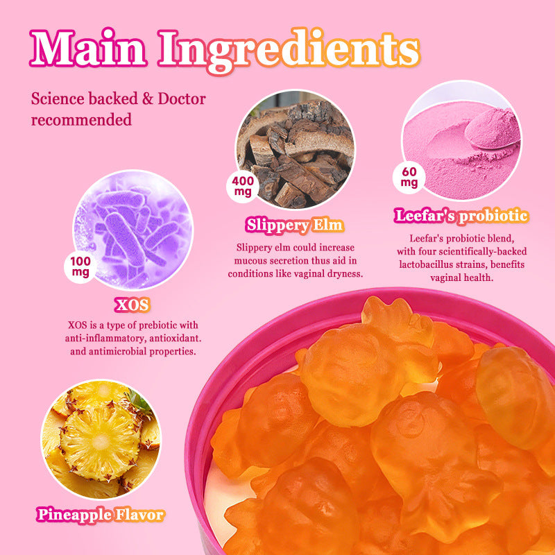 Serevyn Women's Probiotic Gummies + Slippery Elm | 60 Count