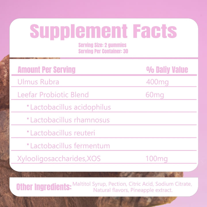 Serevyn Women's Probiotic Gummies + Slippery Elm | 60 Count